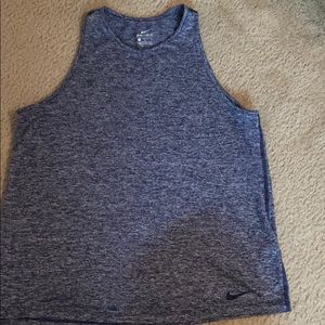 Gray/Blue Nike Tank